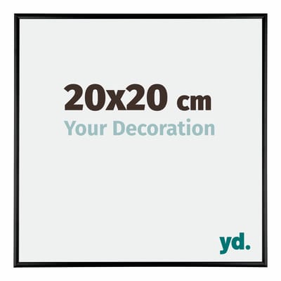 Your Decoration - Fotolijst 20x20 cm - Aluminium - Zwart Hoogglans - Kent
