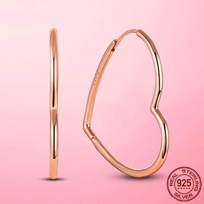 Zilver 925 Zilveren Oorbellen Zeester Hart Knopjes Oorbellen Voor Vrouwen Meisje Vrouw Cadeau Zilver 925 Originele Mode Sieraden beige