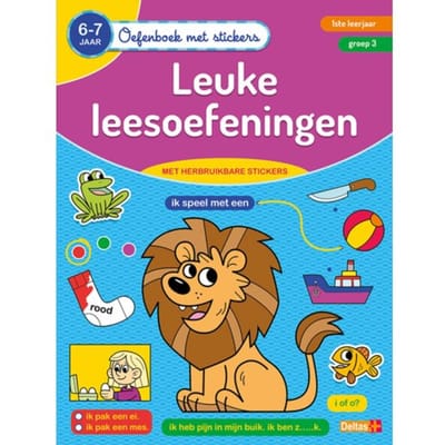 Leuke Leesoefeningen / 6-7 Jaar - 1ste Leerjaar - Groep 3 - Oefenboek Met Stickers - ZNU