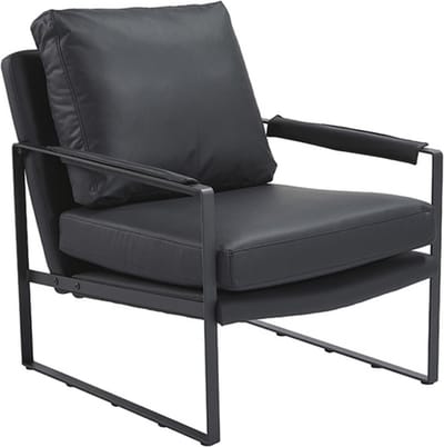 Denver - Loungestoel - Zwart