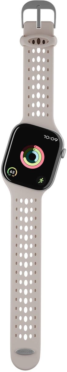 DECODED Ares Apple Watch Band - Ergonomische 21° Tilt voor Directe Leesbaarheid in Beweging - Grip O™ Antislip en Ademend Materiaal - Zweetbestendig en Antimicrobieel - Lichtgewicht en Duurzaam - Voor Apple Watch 38mm-42mm (Inclusief Ultra 1 & 2)