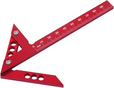 Vertical Line 45 ° Hoek Meter Cirkelmeter Aluminium Legering Timmerman Accessoire