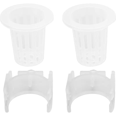 Waterplant Plantmand Meerdoelig Herbruikbaar Hydroponische Netpotten met Ophangbeugel voor Binnentuin white