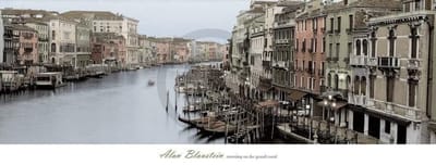 Kunstdruk Alan Blaustein - Morning on the Grand Canal 106x40cm