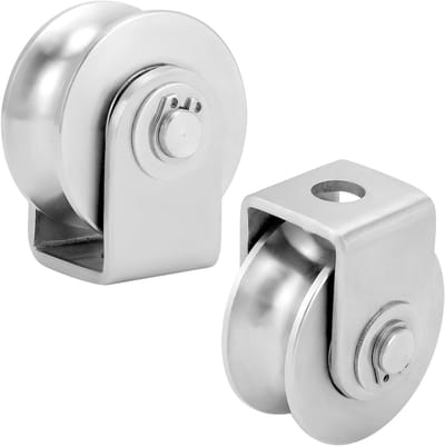Omkeerkatrol Dubbel - Lascategorie Katrol - Zware Lasten Hefen - Roestvrij Staal - 48 mm