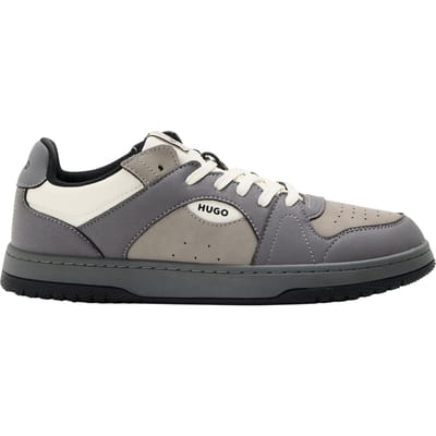 Hugo Hadrian Tenn Pugr herensneakers (Medium Grijs)