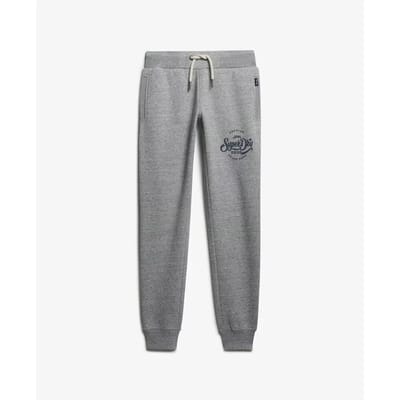 Superdry Premium Script Entry Joggingbroek Grey Grootte: 44