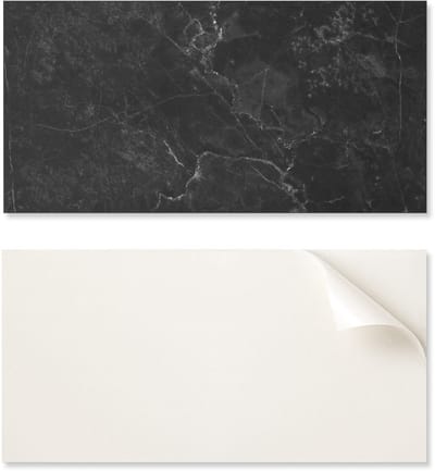 PVC-paneel met motief, eenvoudige decoratie voor de eetkamer, 100x50 cm, marmerpatroon met aderen.