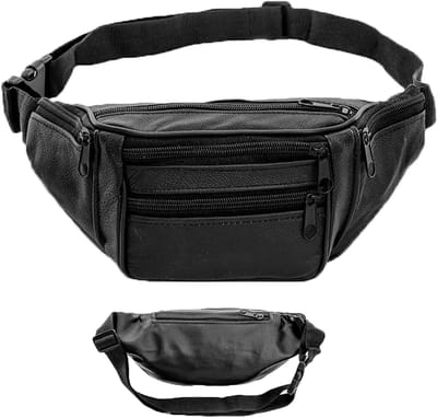 Verstelbare Waterdichte Heuptas voor Outdoor Activiteiten, Hiking, en Hondentraining - 120 cm, Zwart