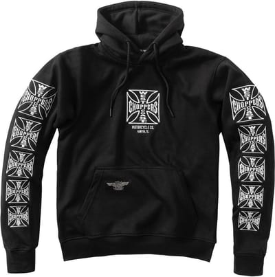WCC West Coast Choppers Hoodie Dominator Hoody WCCHD225ZW