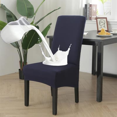 Waterdichte hoge rugleuning Xl / M-maat stevige stoelhoes stretchjurk voor stoelhoezen voor eetkamer bruiloft banket woondecoratie koffer Medium(48-55cm)