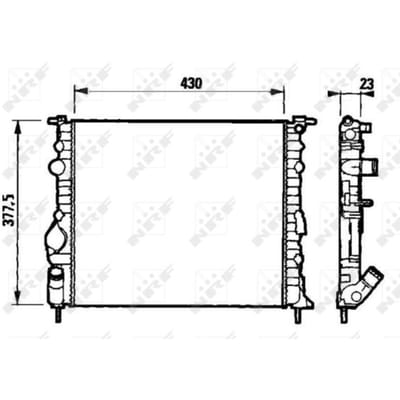 Radiator, motorkoeling NRF 58192