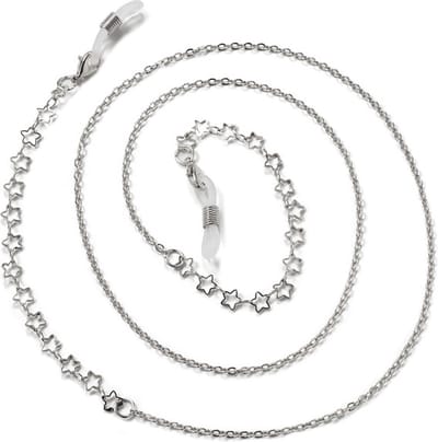 Zonnebril Ketting / Brillenkoord | Ster Zilverkleurig | 71 cm | Fashion Favorite