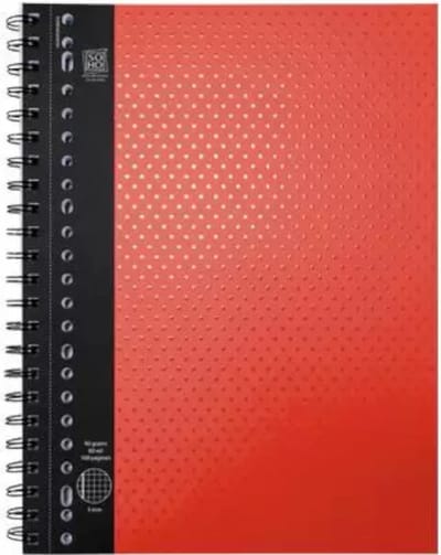 Soho Schrift College Ruiten 10 Mm 23-rings A4 Rood