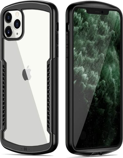 ShieldCase schokbestendig hoesje geschikt voor Apple iPhone 11 Pro Max - zwart - Stijlvolle Beschermcase - Kras- en Valbestendige Hoes - Duurzaam Beschermhoesje