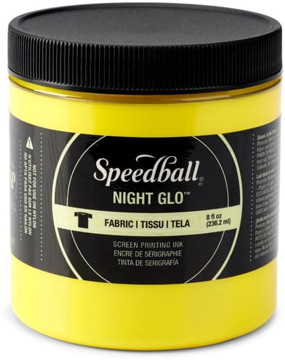 Speedball Fabric ink night glo yellow screen printing