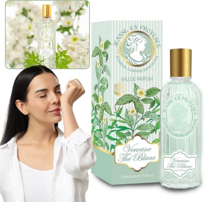 Jeanne en Provence - Verveine The Blanc Eau de Parfum notes of lemon, geranium, fresh fragrance for women 60ml