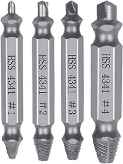 Schroef Uitdraai Set - Kapotte Dolle Schroeven Uitdraaier - Verwijderset - Set van 4 - IXEN