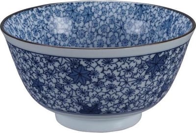 Tokyo Design Studio Mixed Bowls - Hana Chirashi Blauw/Wit - 12.7x6.8cmh - 400ml