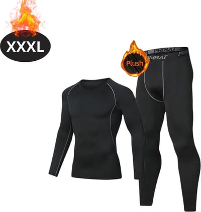 Bovista Thermokleding Heren - Thermobroek - Thermoset - Thermolegging - Winter - Thermoshirt - Grijs - XXXL