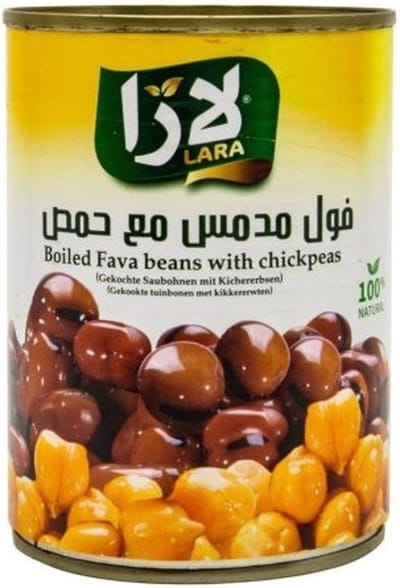 Multipak Lara Gekookte Tuinbonen met kikkererwten (Foul) (4x 400 Gram)