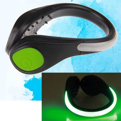 CHPN - Hardloopverlichting - Schoenverlichting - Verlichting voor hardlopen - Schoenklem met verlichting - Veiligheid - One Size - Groen - 1 paar/2 stuks - Veilig hardlopen in het donker -