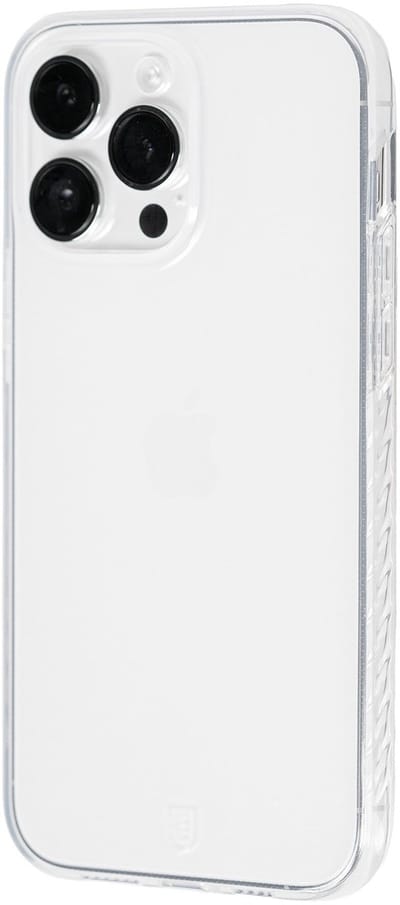 BodyGuardz Carve Case - geschikt voor iPhone 14 Max - gemaakt van bio-plastics - met anti-bacteriële bescherming - Clear