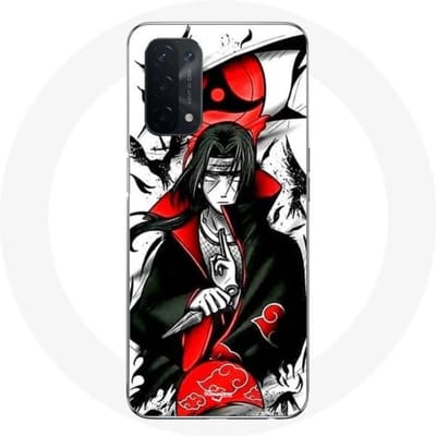 Hoesje - Maniacase - Oppo A54 5G - Flexibel - Zwart - Demon Slayer Kimetsu no Yaiba