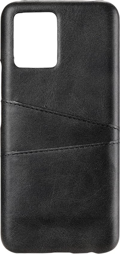 Shop4 - Realme 8 Pro Hoesje - Harde Back Case Cabello met Pasjeshouder Zwart