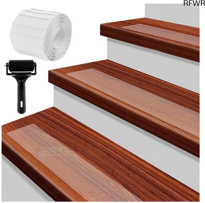 RFWR® Antislip Traptreden Zelfklevend - 20 Stuks - Transparante Strip voor Veiligheid op Trappen - 10 x 81 cm