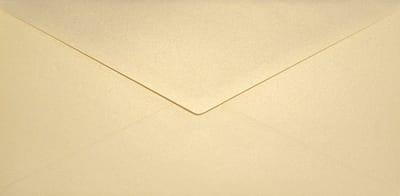 Metallic (parelmoer) crème enveloppen DL - 110 x 220 mm - 25 stuks - NK natgelijmde - 120 gram - Aster Metallic - Netuno