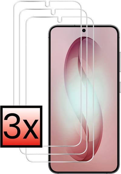Screenprotector - 3 Stuks - Geschikt voor Samsung Galaxy S26 - Extra Sterk - Beschermglas - Gehard Glas - Tempered Glass - Screen Protector - Bescherm Cover