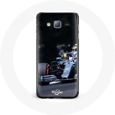 Hoesje voor Samsung Galaxy J7 Formule 1 Valtteri Bottas F1 Racing Driver Zwart