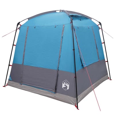 vidaXL - Partytent - 4-persoons - Blauw - 185T - Polyester - met - PU - Coating