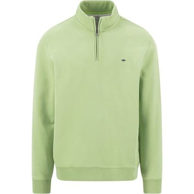 Fynch-Hatton Trui Sweat Troyer Zip Avocado / male