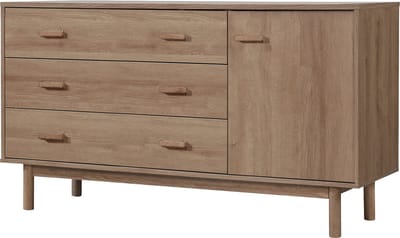 Melanie-Dressoir - 1-deur 3-laden - Eikenlook