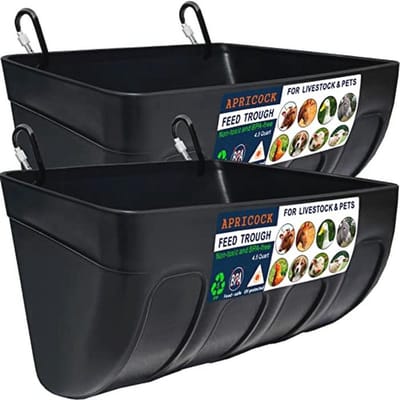 Voederwaterer voor Kippen en Geiten - 5,5 Liter - Set van 2 - Geschikt voor Diverse Dieren