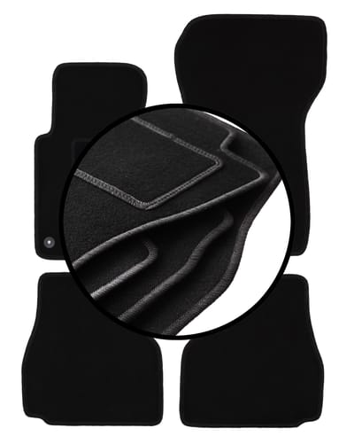 Complete set veloursmatten voor: BMW 3 E36 Cabriolet (1993-2001)