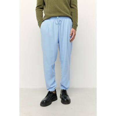 American Vintage Dakota Pant Bleu Ciel Chine Size: M | Sweatpants Outlet | Heren | Blauw