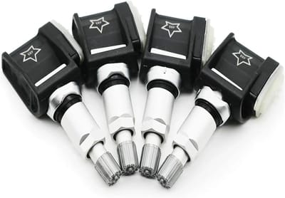 Drukbewakingssensor - TPMS Sensor - Bandenspanning Monitoren - Realtime Nauwkeurigheid - 4 Stuks - Zwart