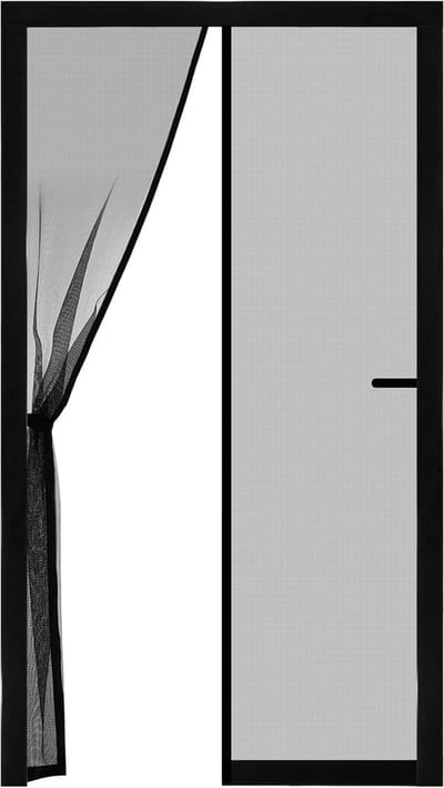 Magnetisch dubbelzijdig vliegengaas voor deur - Sterke magneten - Glasvezel insectennet - Klamboe voor balkondeur - Kelderdeur - Terrasdeur - 100 x 220 cm