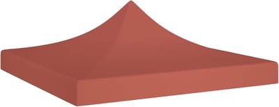 Partytent Dak - Tentdak Paviljoen - Buitenfeest Bescherming - UV Waterbestendig - 2 x 2 Meter - Terracotta Rood
