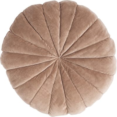 Flower Mattress Taupe | 40CM Diameter | Sierkussen Voor Woonkamer Of Slaapkamer | Rond Sierkussen