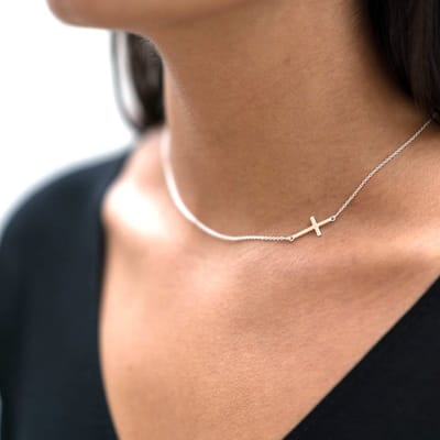ketting Kruisje zilver S925 - met sieradendoosje