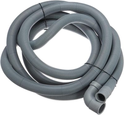 Afvoer Slang - Water Pijp - Wasmachine Aansluiten - Flexibele Verlenging - 4 Meter - Grijs