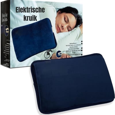TIM® Elektrische kruik - Kruik - Kruik elektrische - Marineblauw - ‎27cm x 19cm x 8cm
