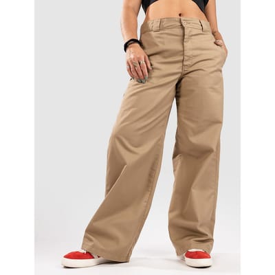 loose straight fit broek met steekzakken