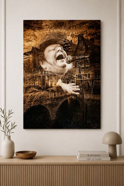 Andre Hazes Plexiglas schilderij 90x60cm