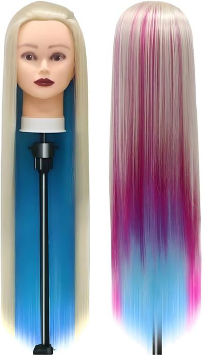 AHD® Kappershoofd - Kaphoofd - Oefenhoofd - Kappershoofd Oefenhoofd - Regenbogen - 29cm x 18cm x 16cm
