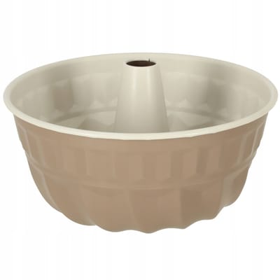 Ronde cakevorm met huls voor het bakken van muffins 22cm bruin